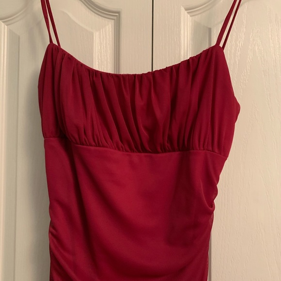 SCENE pink cocktail dress spaghetti straps wedding guest size medium - Picture 8 of 10